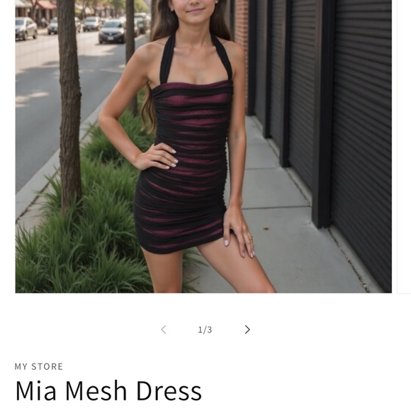 goldrush Dresses & Skirts - Mia Mesh Dress - Black and Pink